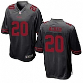 Nike Men & Women & Youth 49ers #20 Acker Black Team Color Game Jersey,baseball caps,new era cap wholesale,wholesale hats